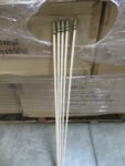 15 Pallets 1/4" x 24" Natural Wood Dowels w/ Gold Spear Tip - 495,000 pcs Item 300263 NOS | New Surplus